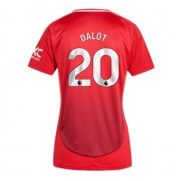 Maglia Calcio Manchester United Diogo Dalot #20 Prima Divisa Donna 2024-25 Manica Corta